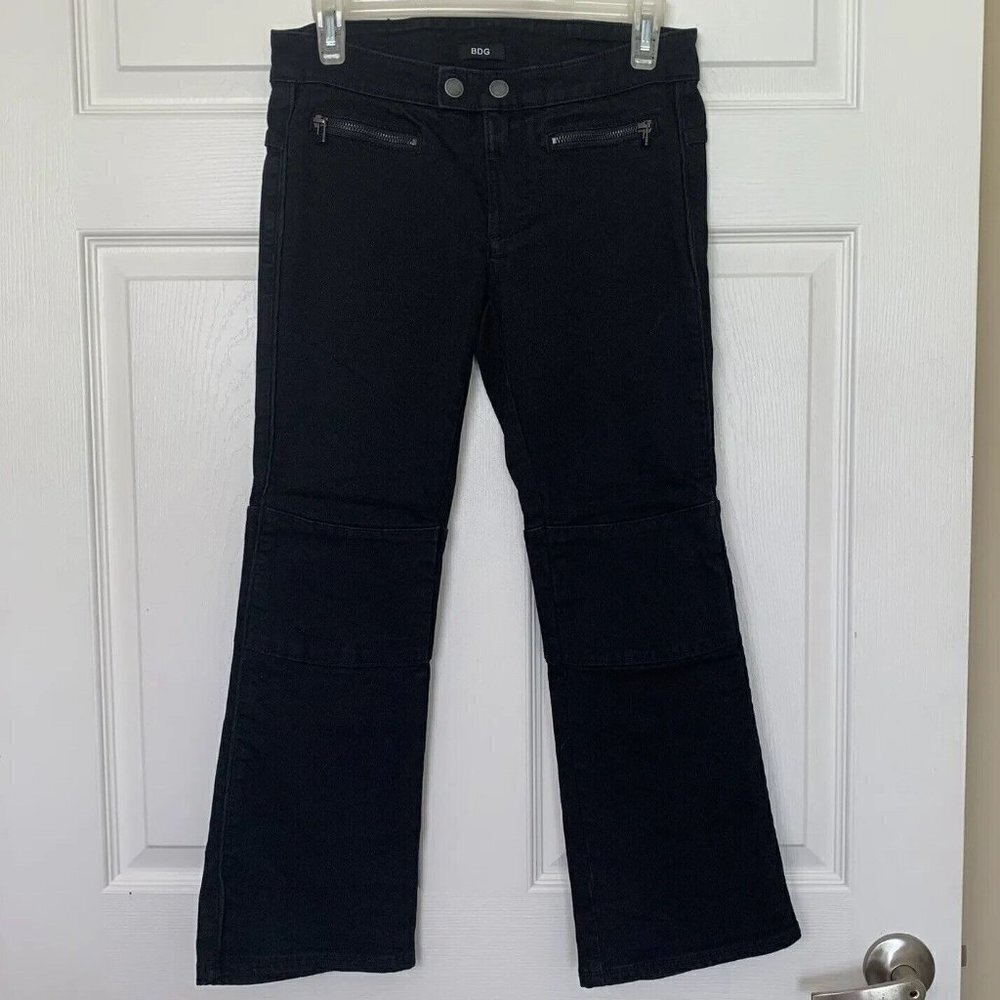 Urban Outfitters BDG Women’s Size 27 Black Kick Flare High Rise Cropped Jeans